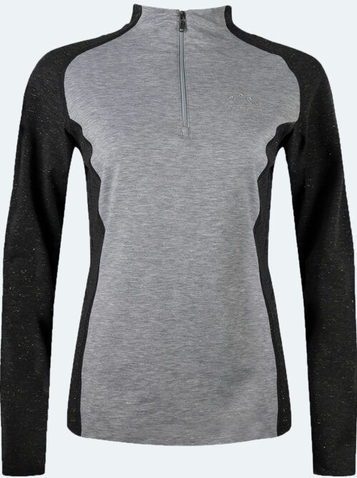 Midlayer mujer Lurex negro