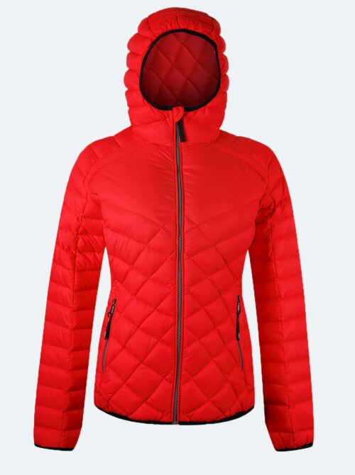 Chaqueta plumón ligera Natalie rojo