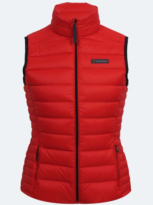 Chaleco Jungle mujer rojo