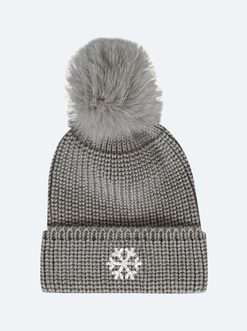 Gorro lana Anna gris claro