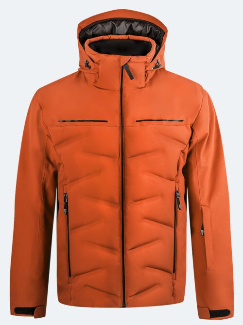 Chaqueta de esquí hombre Vermont naranja