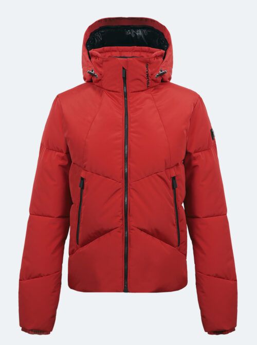 Chaqueta esquí mujer Puffy rojo