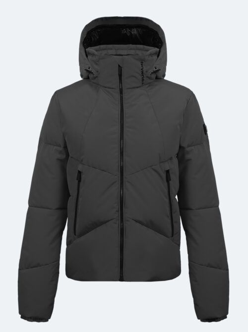Chaqueta esquí mujer Puffy gris