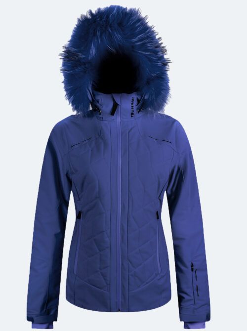 Chaqueta de esquí mujer Helium azul
