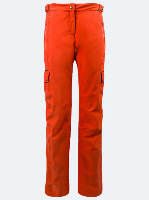 Pantalón esquí mujer Cargo naranja