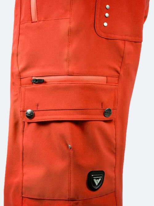 Pantalón esquí mujer Cargo naranja - Imagen 4