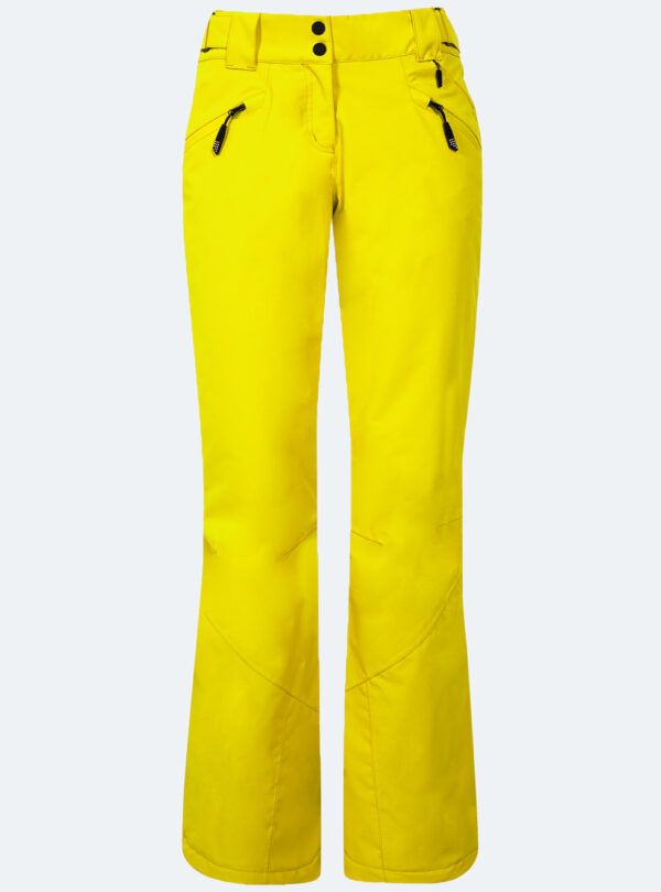 Pantalón esquí mujer Confort amarillo