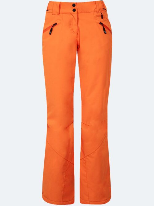 Pantalón esquí mujer Confort naranja