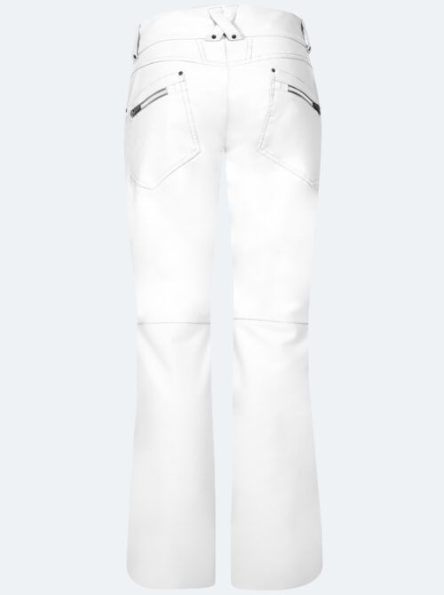Pantalón esquí mujer Power blanco - Imagen 3