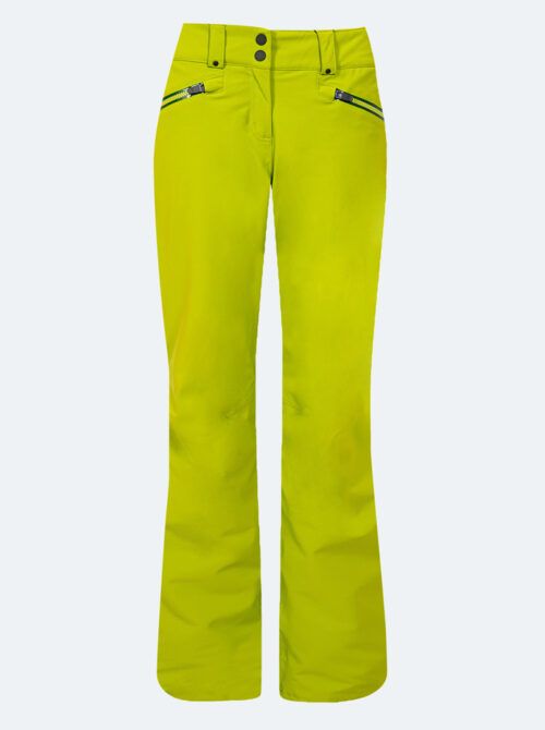 Pantalón esquí mujer Power 4Way amarillo