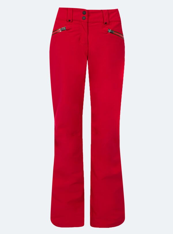 Pantalón esquí mujer Power 4Way rojo