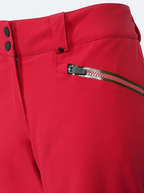 Pantalón esquí mujer Power 4Way rojo - Imagen 4