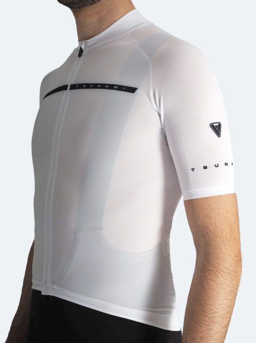 Maillot ciclismo hombre Stelvio blanco - Imagen 3