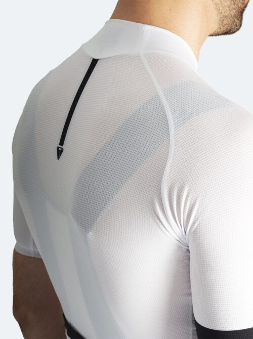 Maillot ciclismo hombre Stelvio blanco - Imagen 4