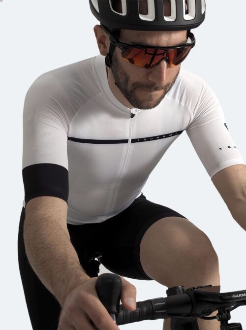 Maillot ciclismo hombre Stelvio blanco - Imagen 7
