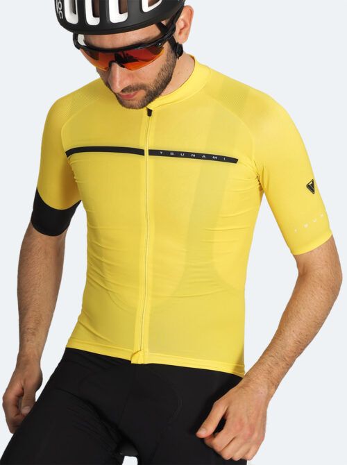 Maillot ciclismo hombre Stelvio amarillo - Imagen 3