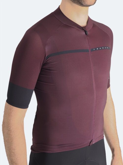 Maillot ciclismo hombre Stelvio granate - Imagen 4