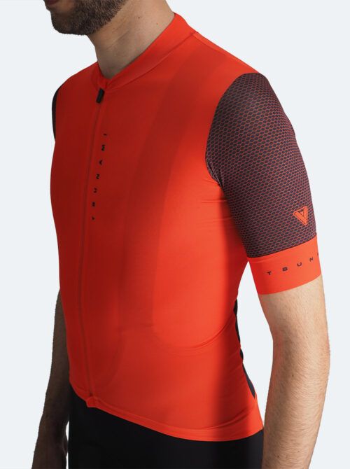 Maillot ciclismo hombre Peyresourde naranja - Imagen 4