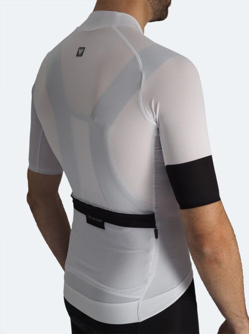 Maillot ciclismo hombre Angliru blanco - Imagen 5