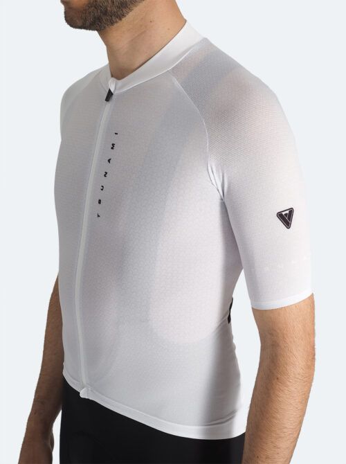 Maillot ciclismo hombre Angliru blanco - Imagen 4