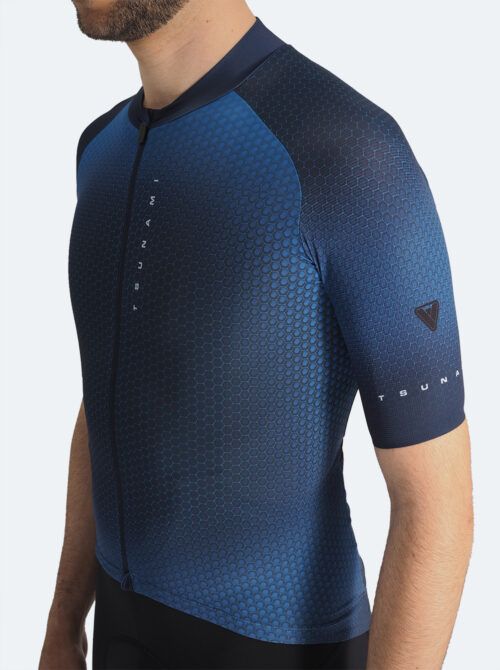 Maillot ciclismo hombre Angliru azul - Imagen 4