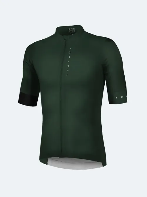 Maillot ciclismo hombre Aubisque verde