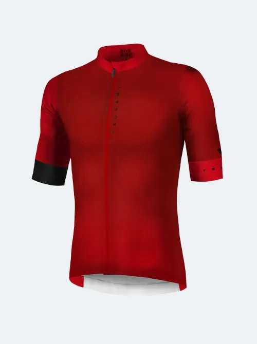 Maillot ciclismo hombre Aubisque rojo