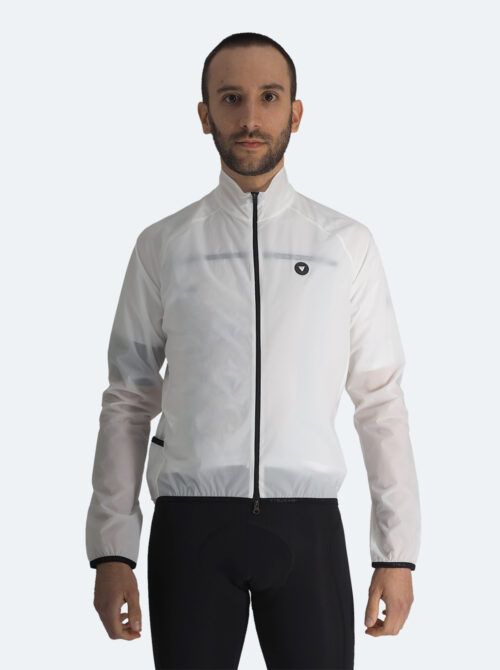 Chaqueta ciclismo cortavientos Alsace blanco