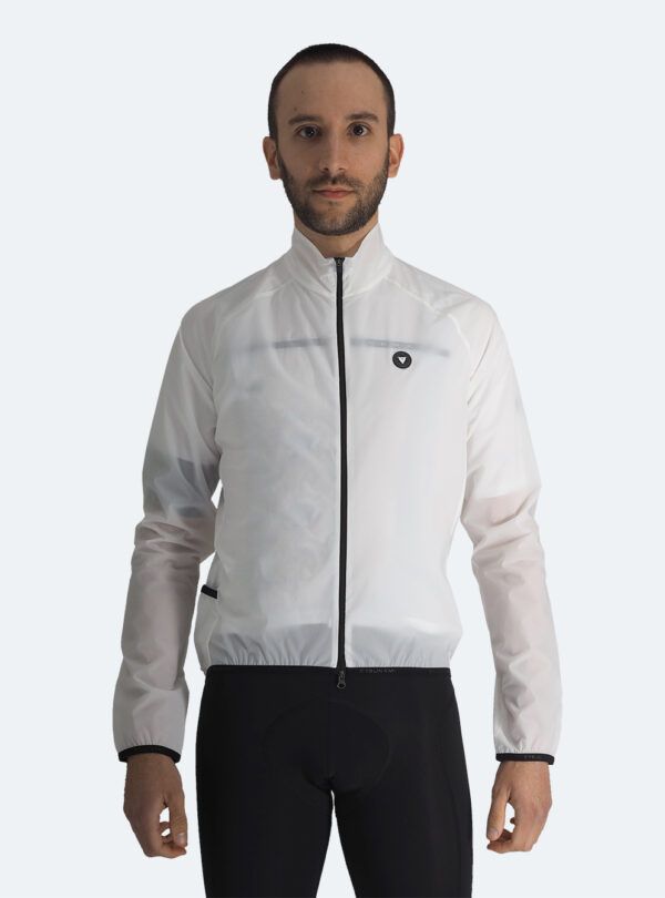 Chaqueta ciclismo cortavientos Alsace blanco
