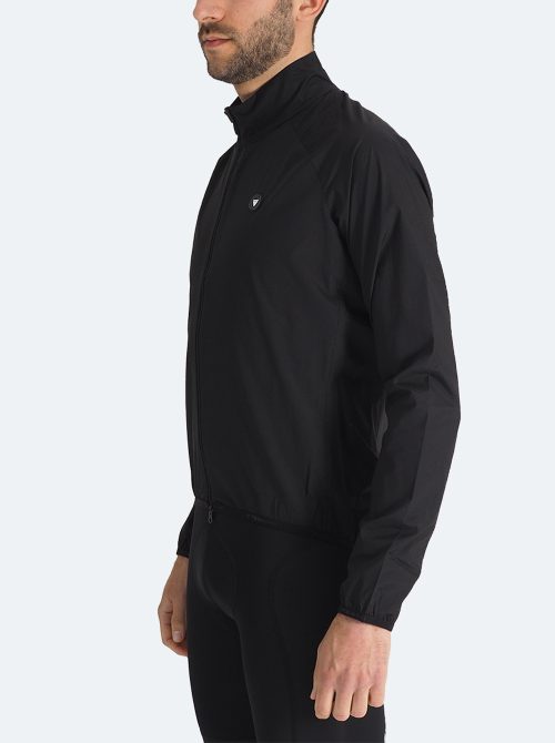 Chaqueta ciclismo cortavientos Alsace negro - Imagen 3