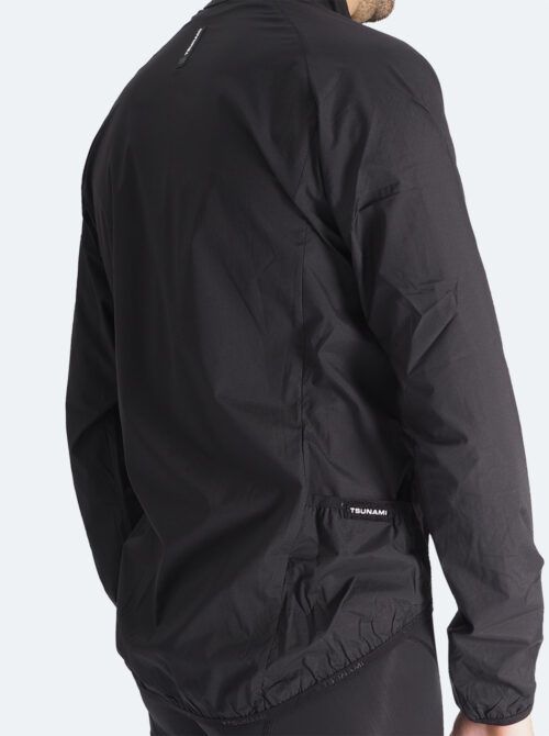 Chaqueta ciclismo cortavientos Alsace negro - Imagen 7