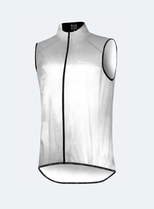 Chaleco ciclismo hombre Angello blanco
