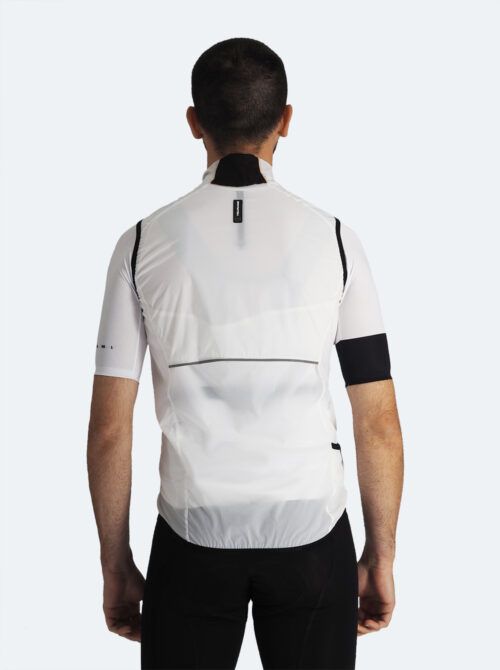 Chaleco ciclismo hombre Angello blanco - Imagen 7