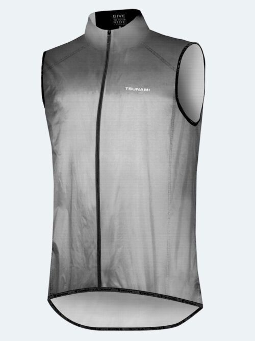 Chaleco ciclismo hombre Angello gris - Imagen 3
