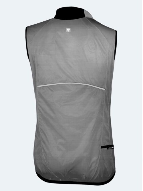 Chaleco ciclismo hombre Angello gris - Imagen 4