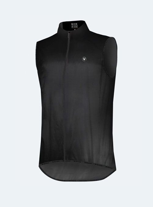 Chaleco ciclismo hombre Angello negro