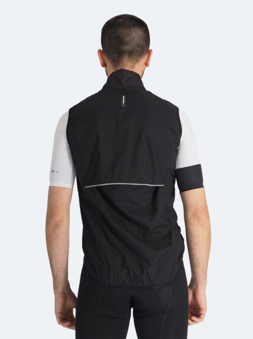 Chaleco ciclismo hombre Angello negro - Imagen 6