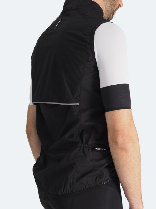 Chaleco ciclismo hombre Angello negro - Imagen 7