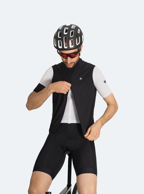 Chaleco ciclismo hombre Angello negro - Imagen 4