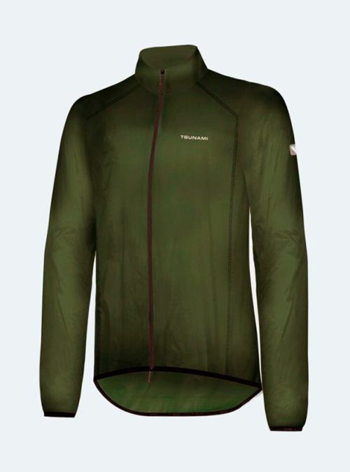 Chaqueta impermeable ciclismo hombre Pandera verde