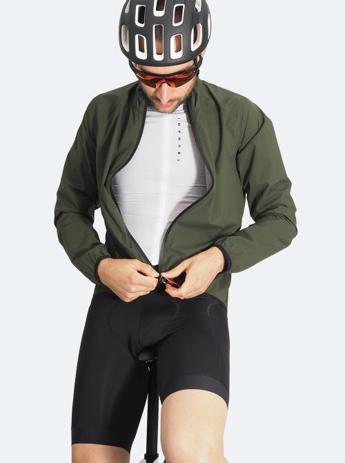 Chaqueta impermeable ciclismo hombre Pandera verde - Imagen 4