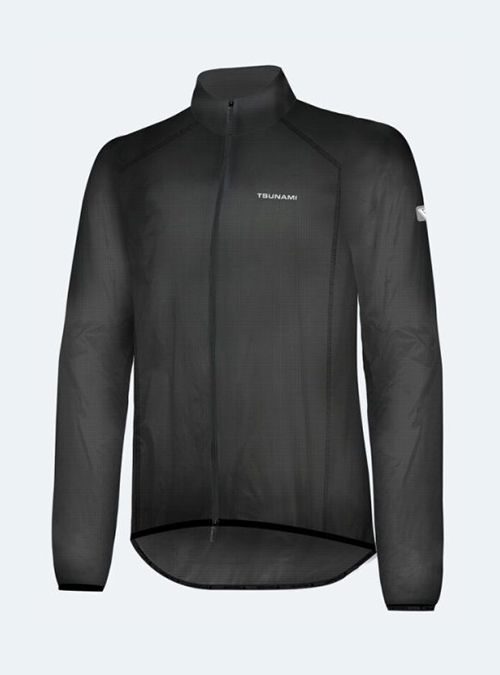 Chaqueta impermeable ciclismo hombre Pandera negra