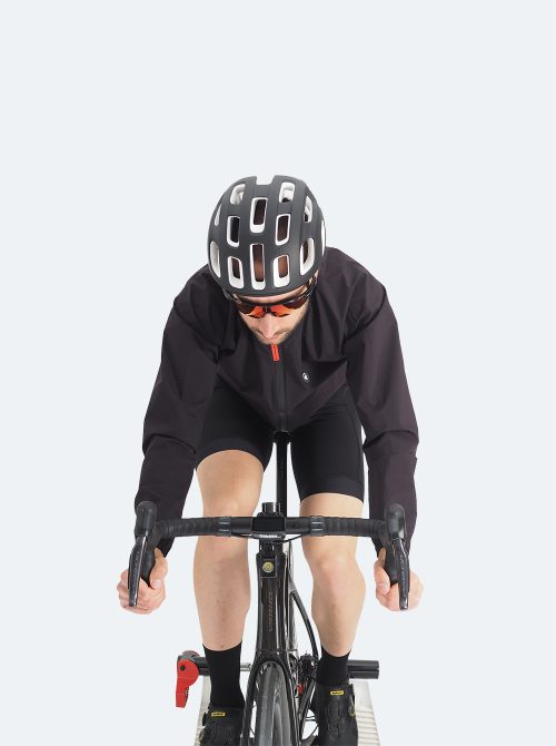 Chaqueta impermeable ciclismo hombre Pandera negra - Imagen 4