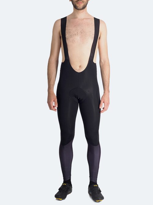 Culotte largo ciclismo hombre Salient negro - Imagen 4