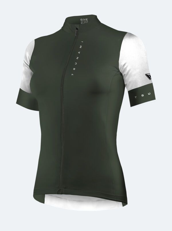 Maillot ciclismo mujer Télégraphe verde