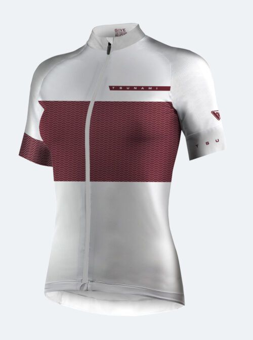 Maillot ciclismo mujer La Madeleine blanco - Imagen 3