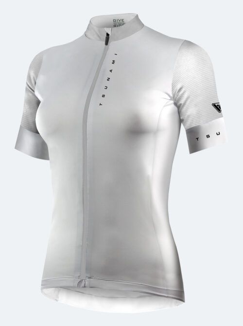 Maillot ciclismo mujer Monte Grappa blanco - Imagen 7