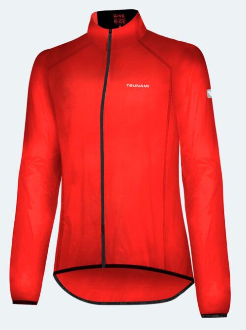 Chaqueta ciclismo mujer Giau roja - Imagen 3