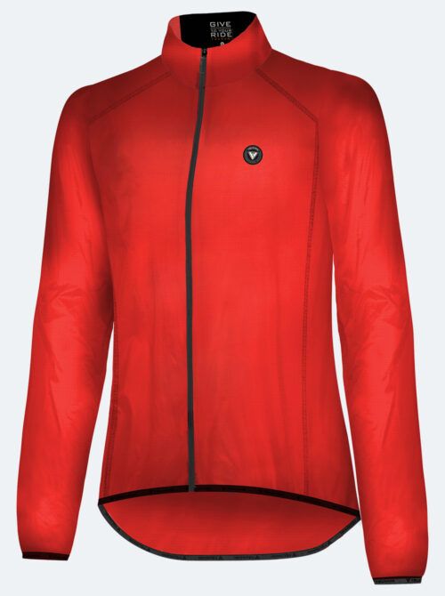 Chaqueta ciclismo mujer Giau roja