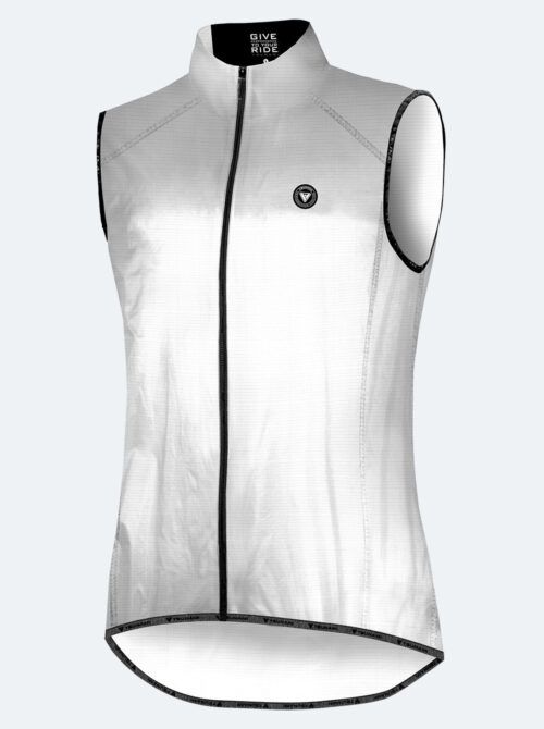 Chaleco ciclismo mujer Aspin blanco